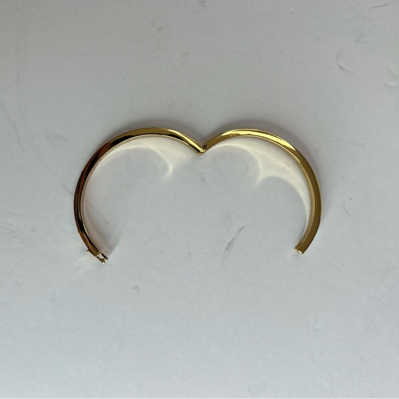Kate Spade Gold Tone and Turquoise enamel with Crystal Accents  Bangle Bracelet - Picture 6 of 7